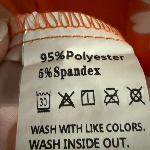 🌼 Orange Daisy Print Long Sleeve Blouse – XL – Unbranded 🌼 - Picture 7 of 7